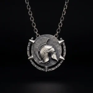 hasanirtempart1 (1) Spartan Miğferi Gümüş Kolye Modeli