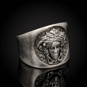 hasanirtempart1 (1) Medusa Tılsımı Mitolojik Gümüş Yüzük Modeli