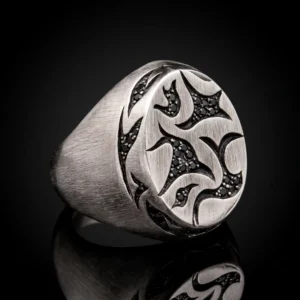 hasanirtempart1 (1) Özgür Alevler Tribal Gümüş Yüzük Modeli
