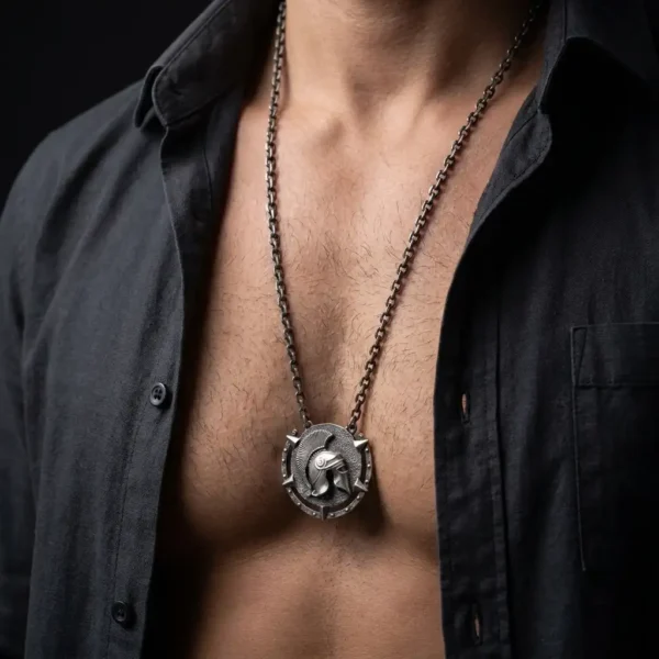 hasanirtempart1 (2) Spartan Miğferi Gümüş Kolye Modeli