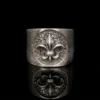 hasanirtempart1 (2) Asil Zambak Fleur-de-lis Gümüş Yüzük Modeli