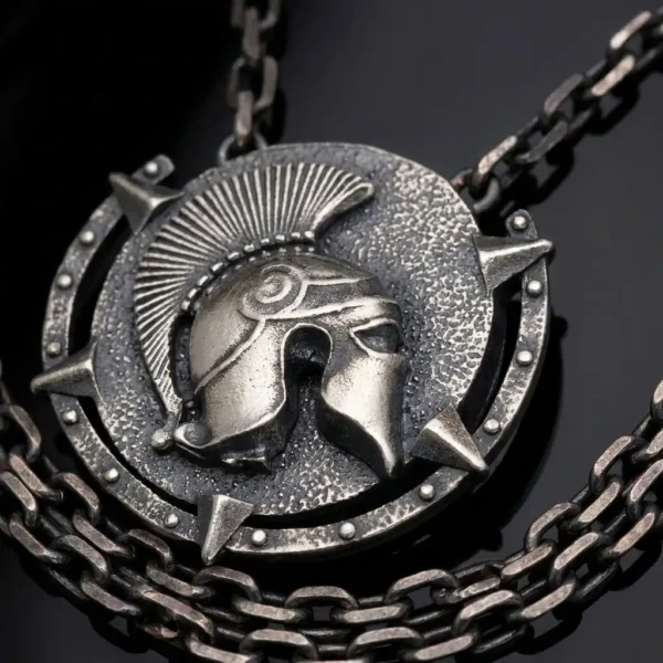 hasanirtempart1 (3) Spartan Miğferi Gümüş Kolye Modeli