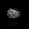 Siyah Taşlı Gemici Kaptan Gümüş Erkek Yüzük Modeli